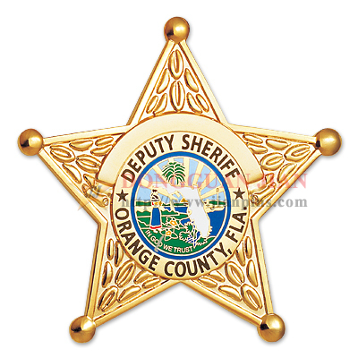 Star Shaped Custom Police Badge